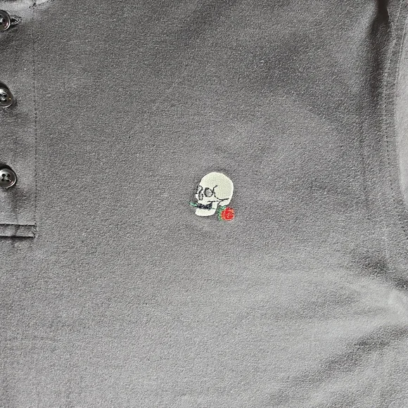 Men's Charcoal Gray Short-Sleeve Polo Shirt - Picture 6 of 9